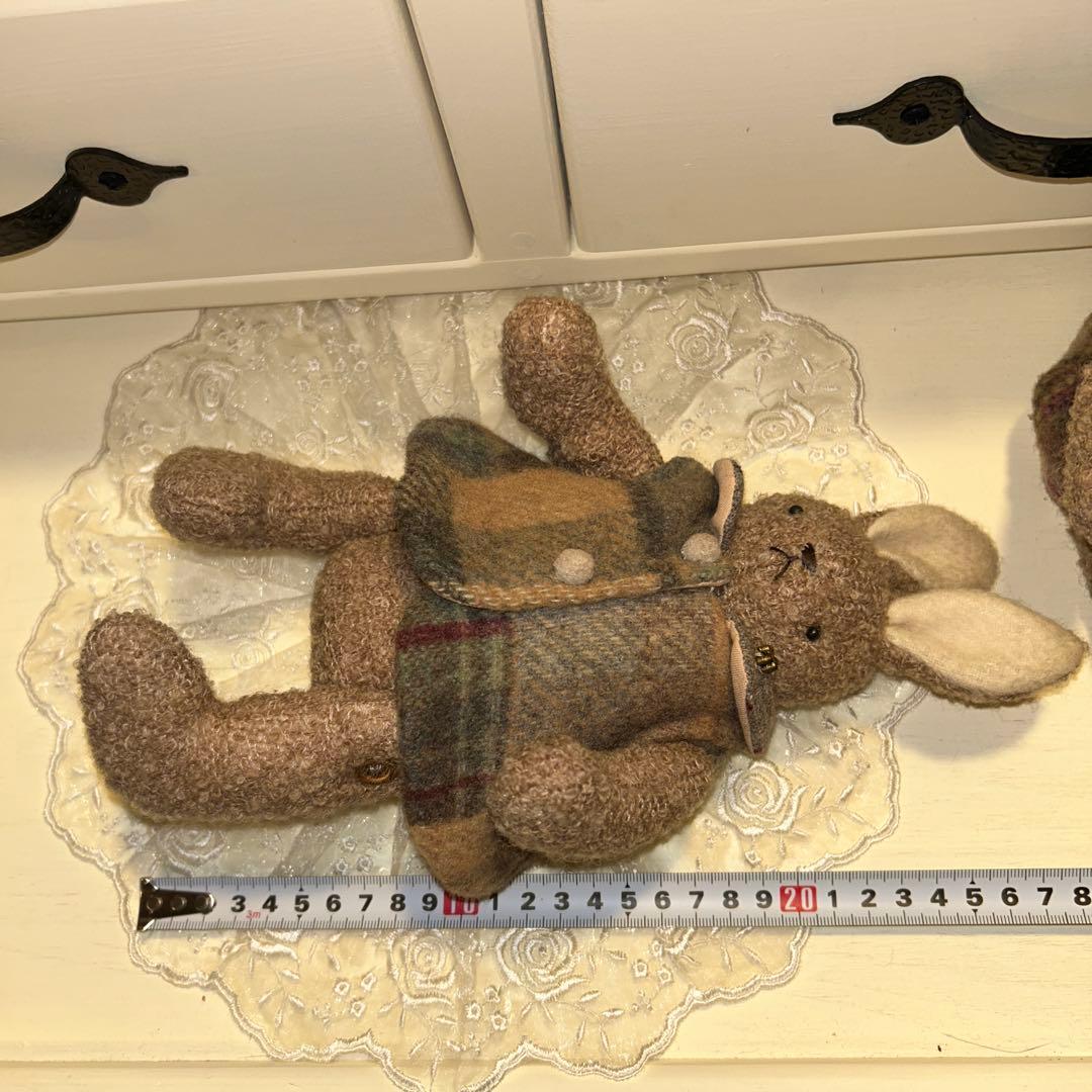 マニー　小物入れのうさぎぬいぐるみセット