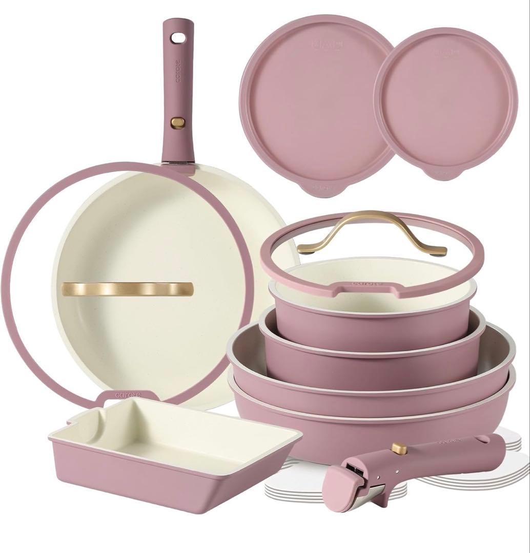 CAROTE カローテ フライパン セット16点 鍋セット IH・ガス火対応