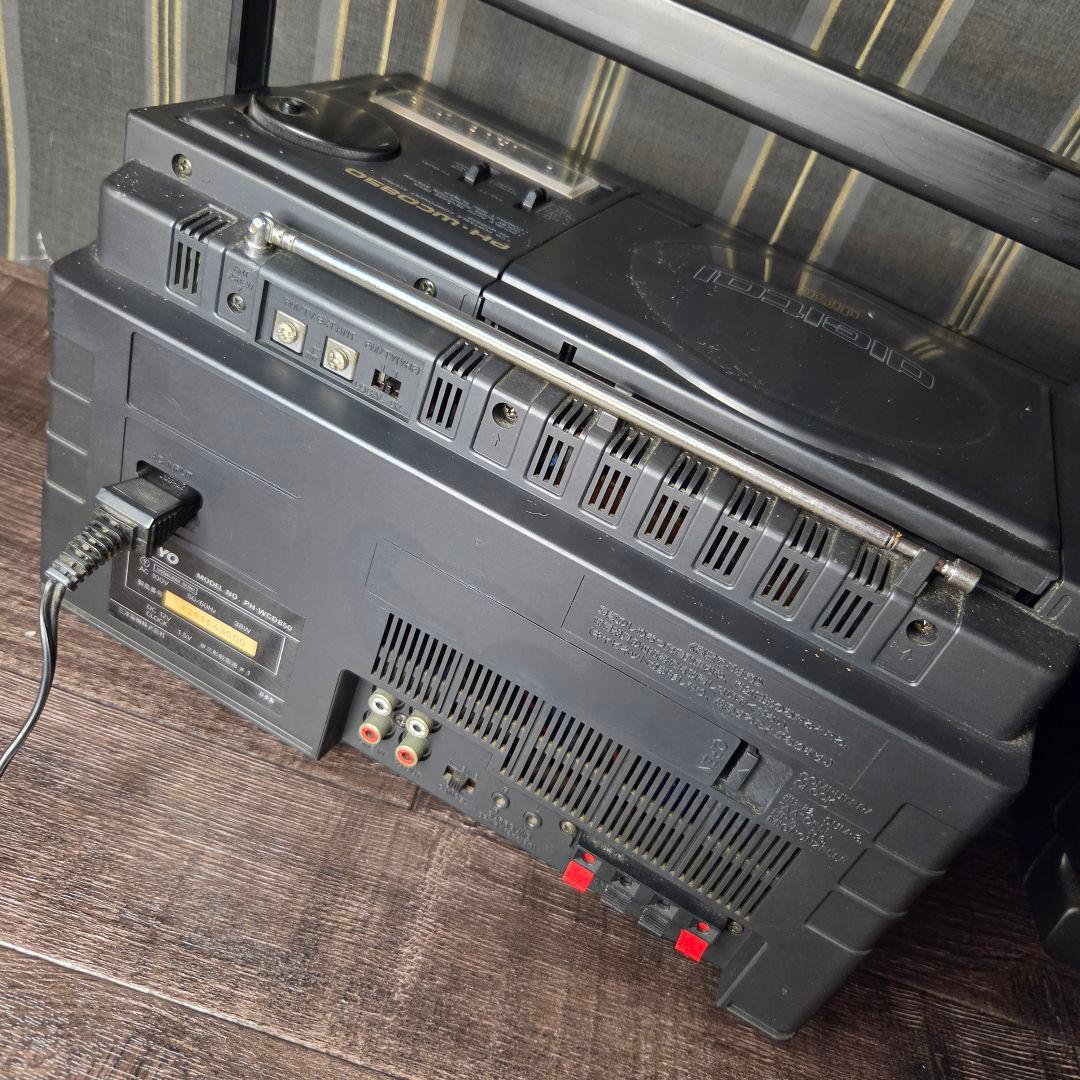 SANYO サンヨー 昭和レトロ CDカセットラジオPHーWCD850