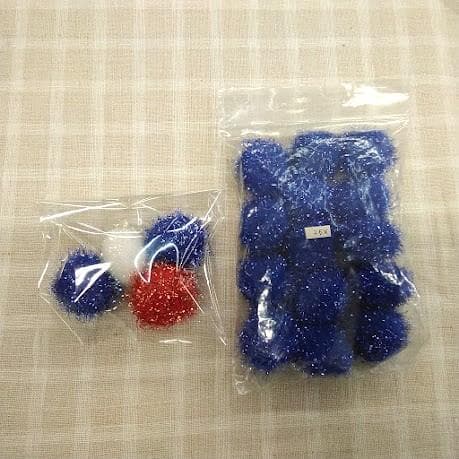 ラメぼんてん １０mm、１５mm、２０mm、２５mm　まとめて　３４６個