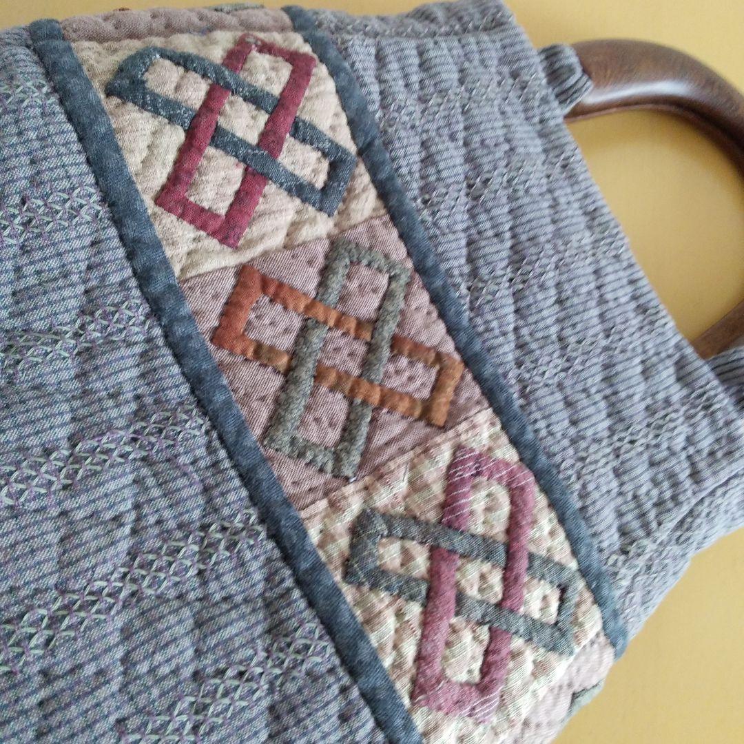 パッチワークキルト　バッグ　ハンドメイド