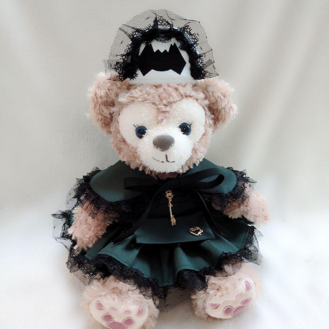 リーナベルハンドパペット等に着用可能　ハロウィンコス　黒レースヘッド 1473