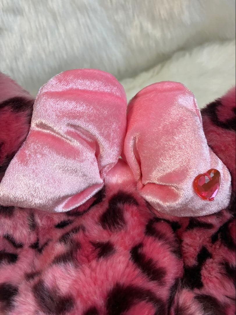 ミニー　ファンキャップ　ヒョウ　ピンク　帽子　ディズニー