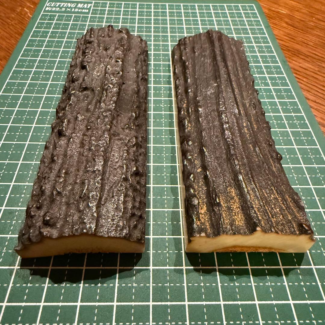 ⑦カスタムナイフハンドル材　スタッグ　11.6㎝