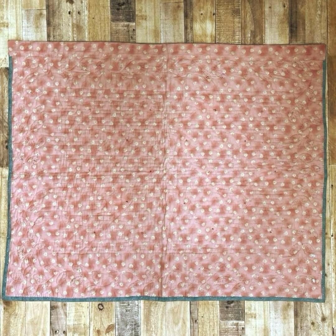 ハンドメイド　パッチワーク　キルト　タペストリー　金魚　壁掛け　インテリア