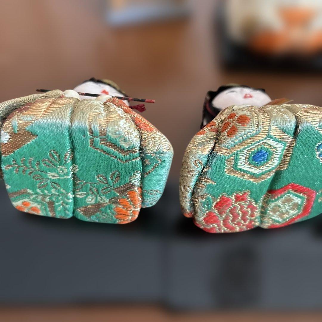 昭和レトロ 木目込雛人形 1960年代 保管用箱あり