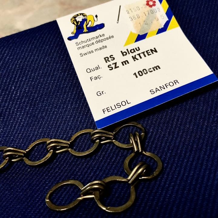 業務用　胸付きタブリエ チェーン付き スイス製