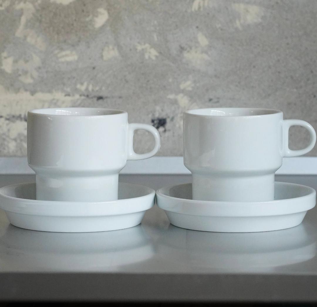 Hogaka profi TC-100コーヒーマグ ソーサー 2セットTC100