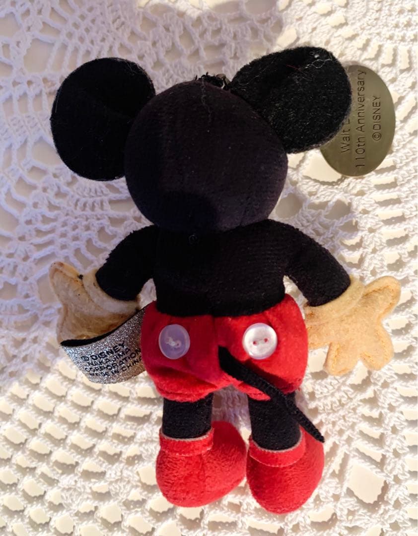 ウォルト・ディズニー生誕110周年記念 レトロミッキーストラップ＆ぬいぐるみ