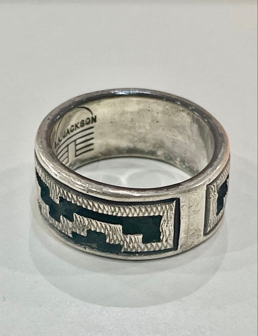 ナバホ族 故 D.A. JACKSON作シルバーリング