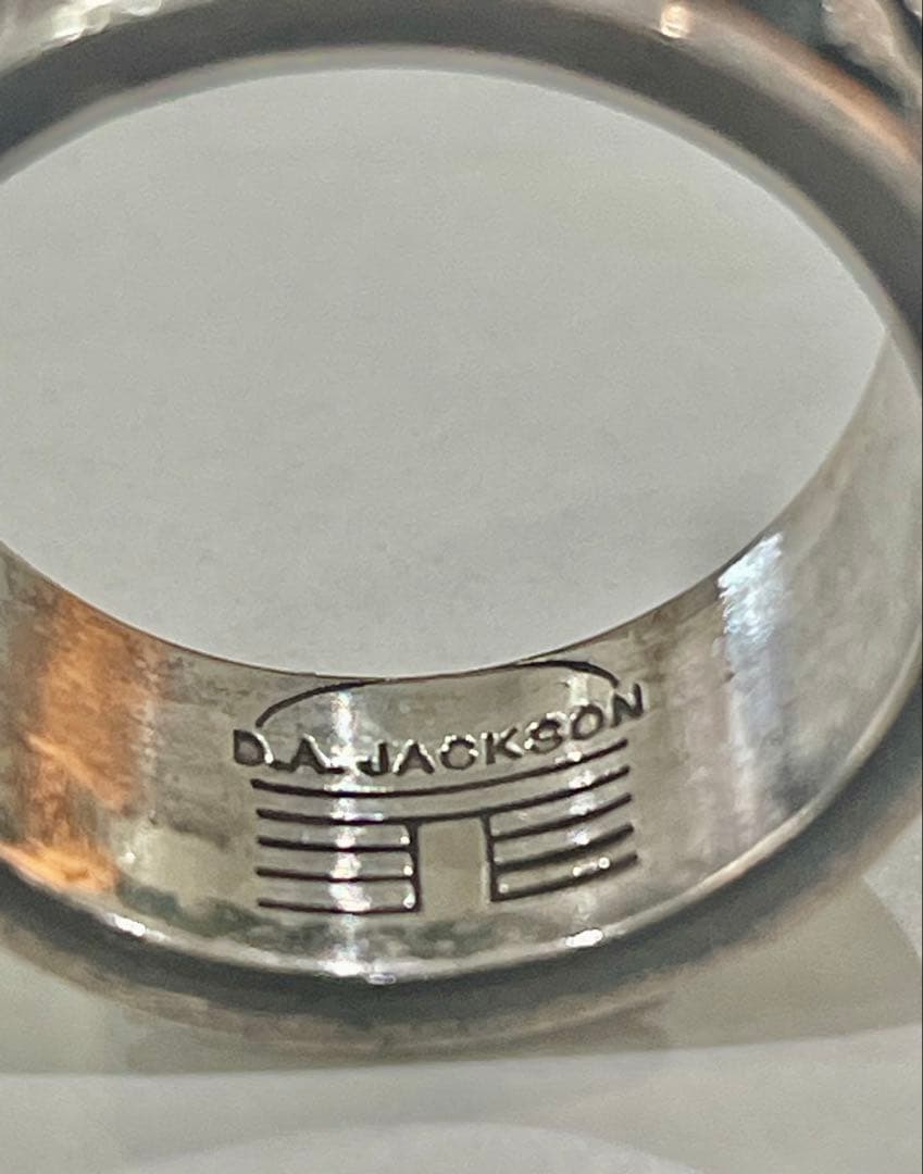 ナバホ族 故 D.A. JACKSON作シルバーリング