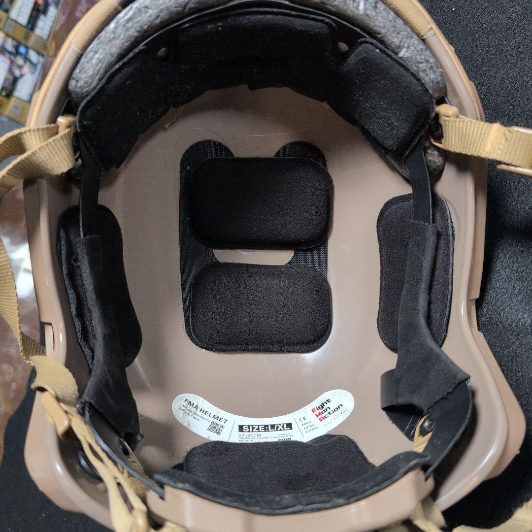 FMA XLサイズヘルメット　ヘッドセットシーバー付き