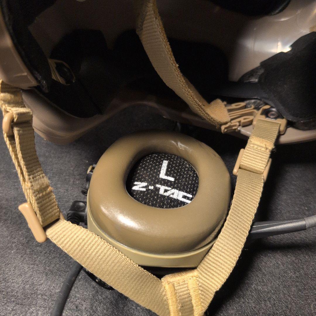 FMA XLサイズヘルメット　ヘッドセットシーバー付き