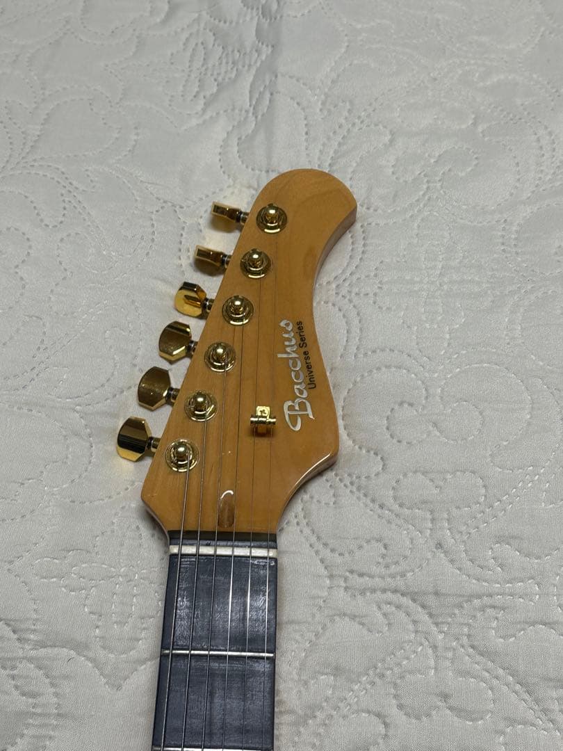 Bacchusフレイムメイプル グリーン エレキギター
