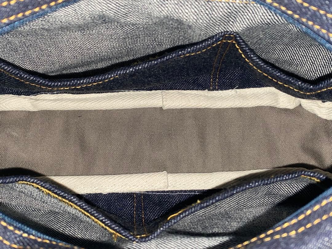 ☆ハンドメイド☆岡山デニム☆☆横長ショルダーバッグ