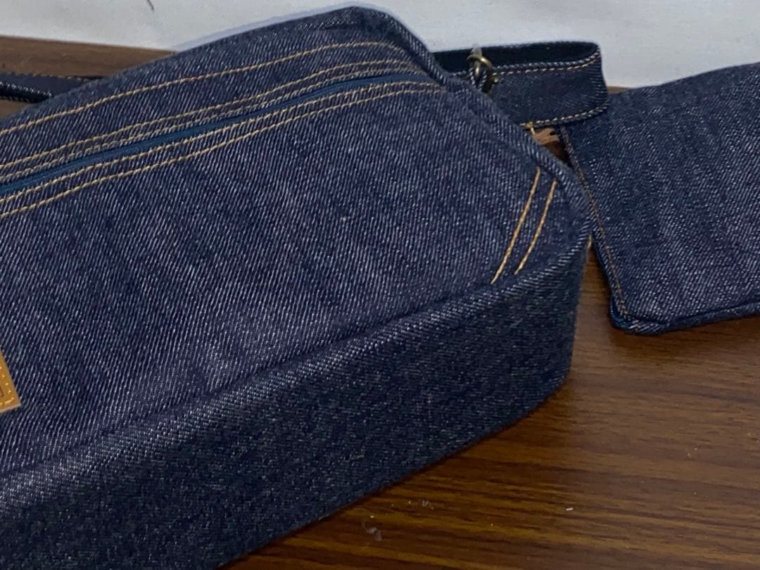☆ハンドメイド☆岡山デニム☆☆横長ショルダーバッグ