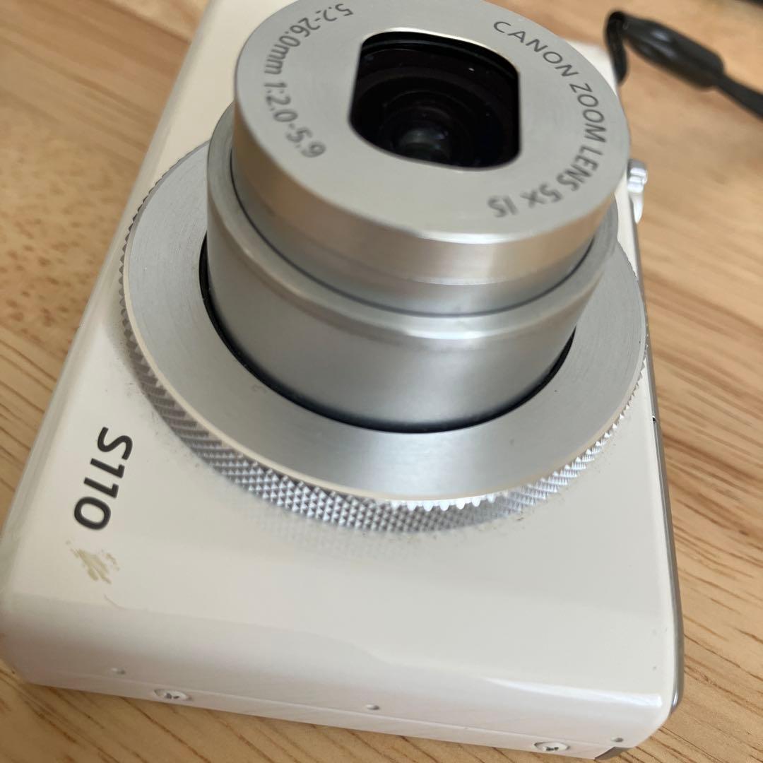 【ジャンク品】Canon PowerShot S110 ホワイト（充電器付き）
