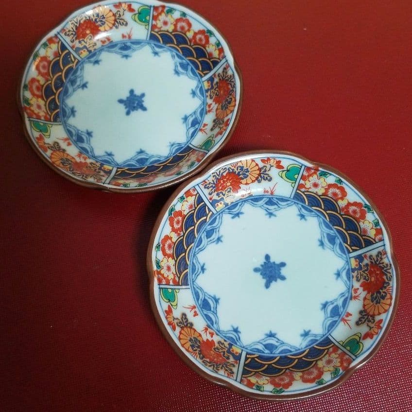 【未使用】◆ 御二人様古伊万里膳 ◆ 有田焼清秀 聖山窯 夢彩磁器 九谷焼14品