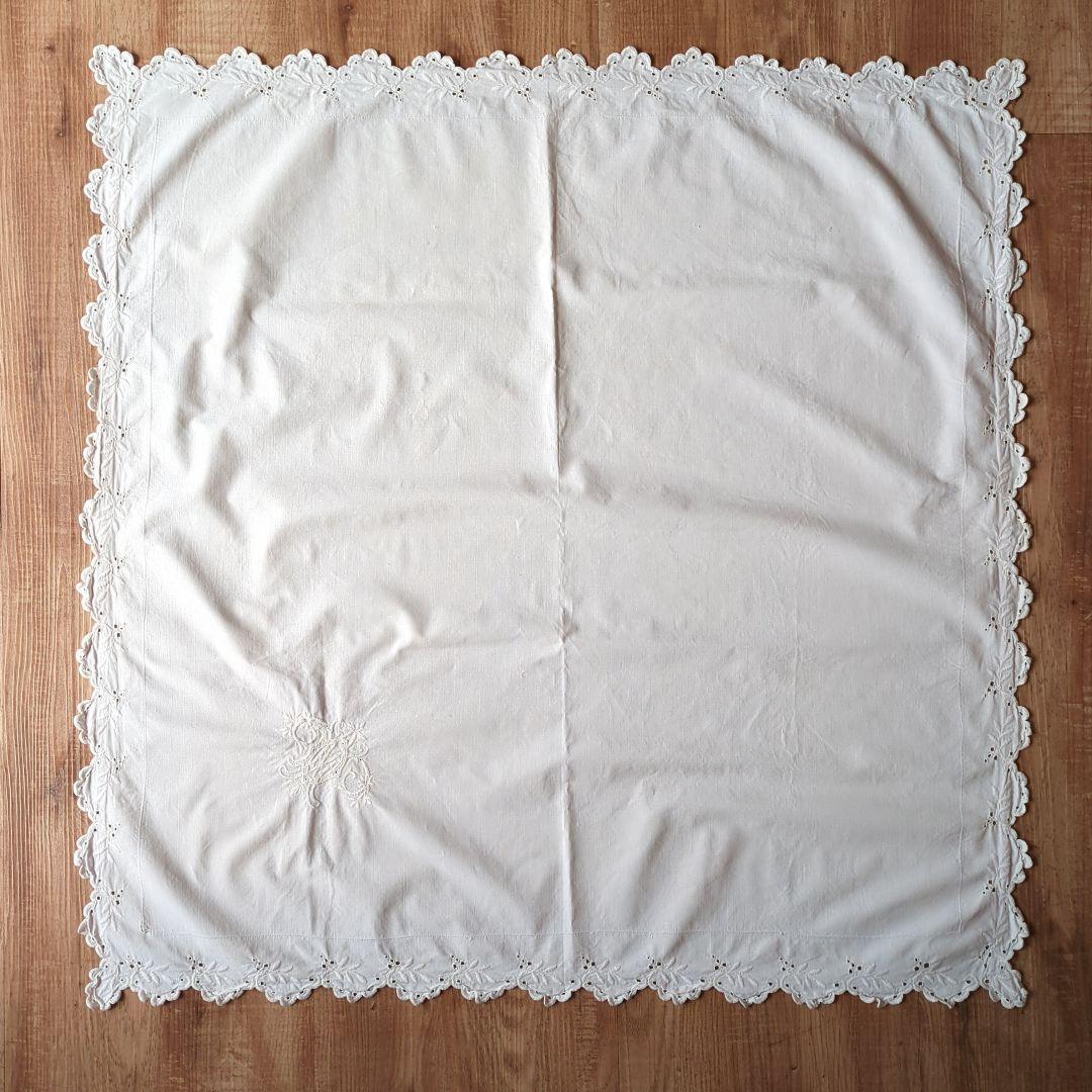 アンティーク テーブルクロス コットン