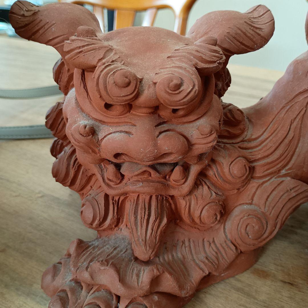 ホーヤーシーサー２対セット朝日陶器