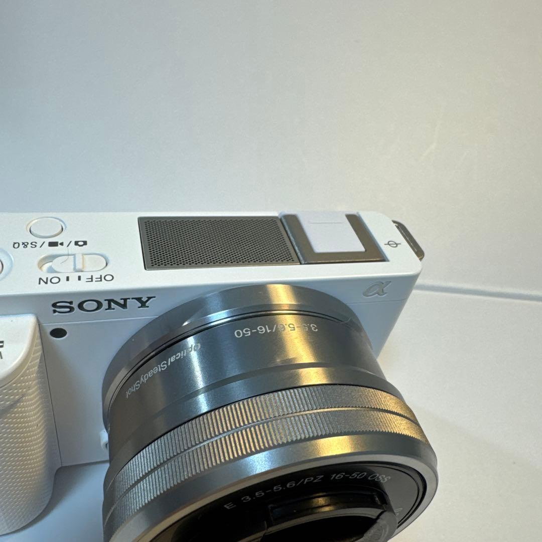 SONY ZV-E10L パワーズームレンズキット ホワイト バッテリー付 美品