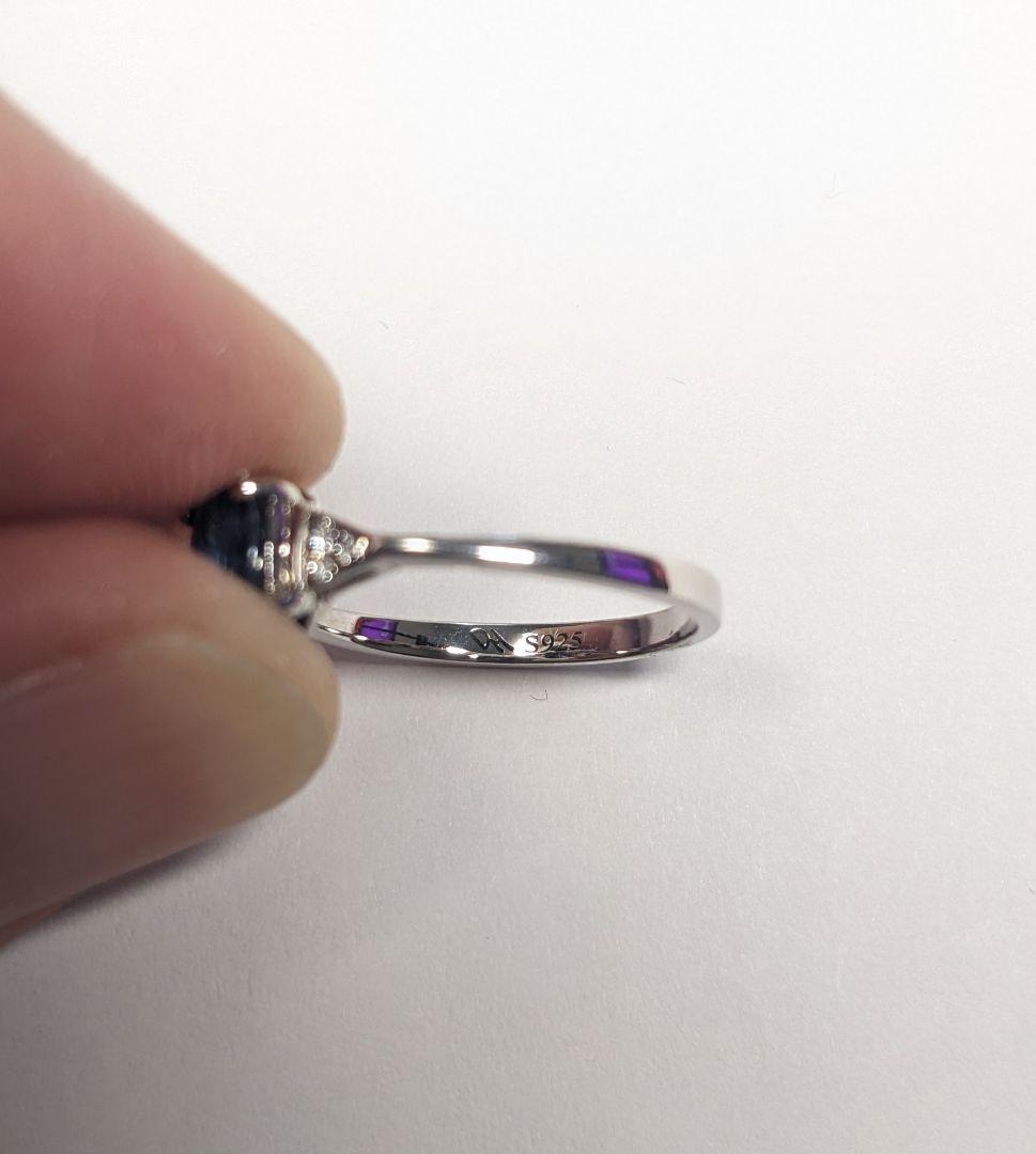 【希少】サファイア リング ネックレス 天然石 ダイヤモンド シルバー925