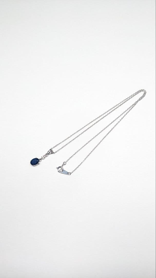 【希少】サファイア リング ネックレス 天然石 ダイヤモンド シルバー925