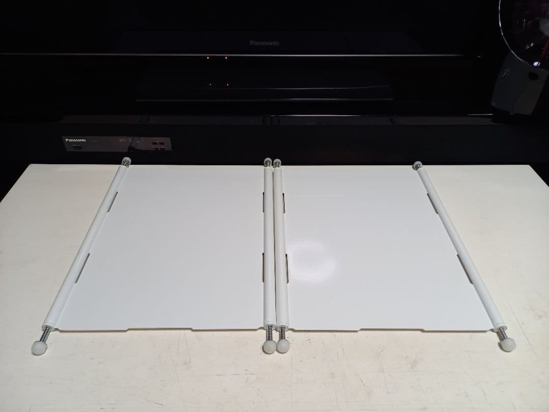 医療用　メディカル　ホワイト　メタル　ラック　２段　業務　作業用