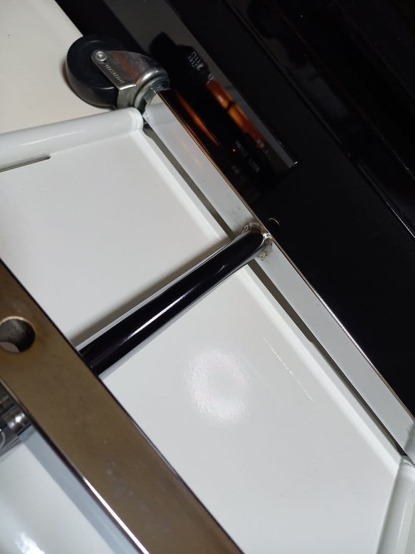 医療用　メディカル　ホワイト　メタル　ラック　２段　業務　作業用