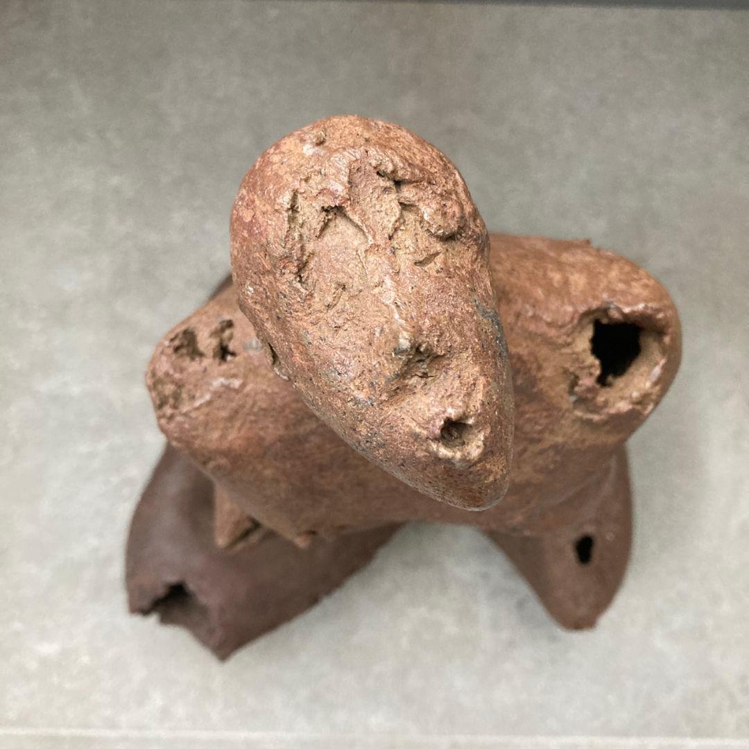 プリミティブアート 抽象人体像 テラコッタ インテリアオブジェ 高さ48cm