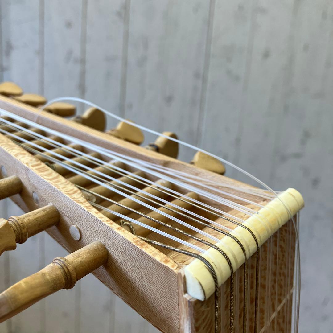 レトロ ルネサンス リュート 木製 楽器 弦楽器 古楽器 8コース 15弦