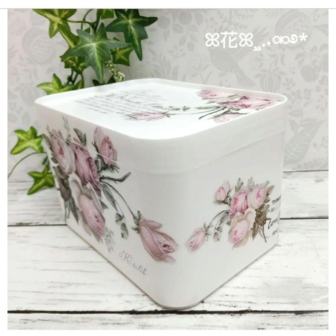 デコパージュ ꔛ‬ꕤ インテリア雑貨♡収納BOX♡薔薇♡小物入れ♡ガーデン