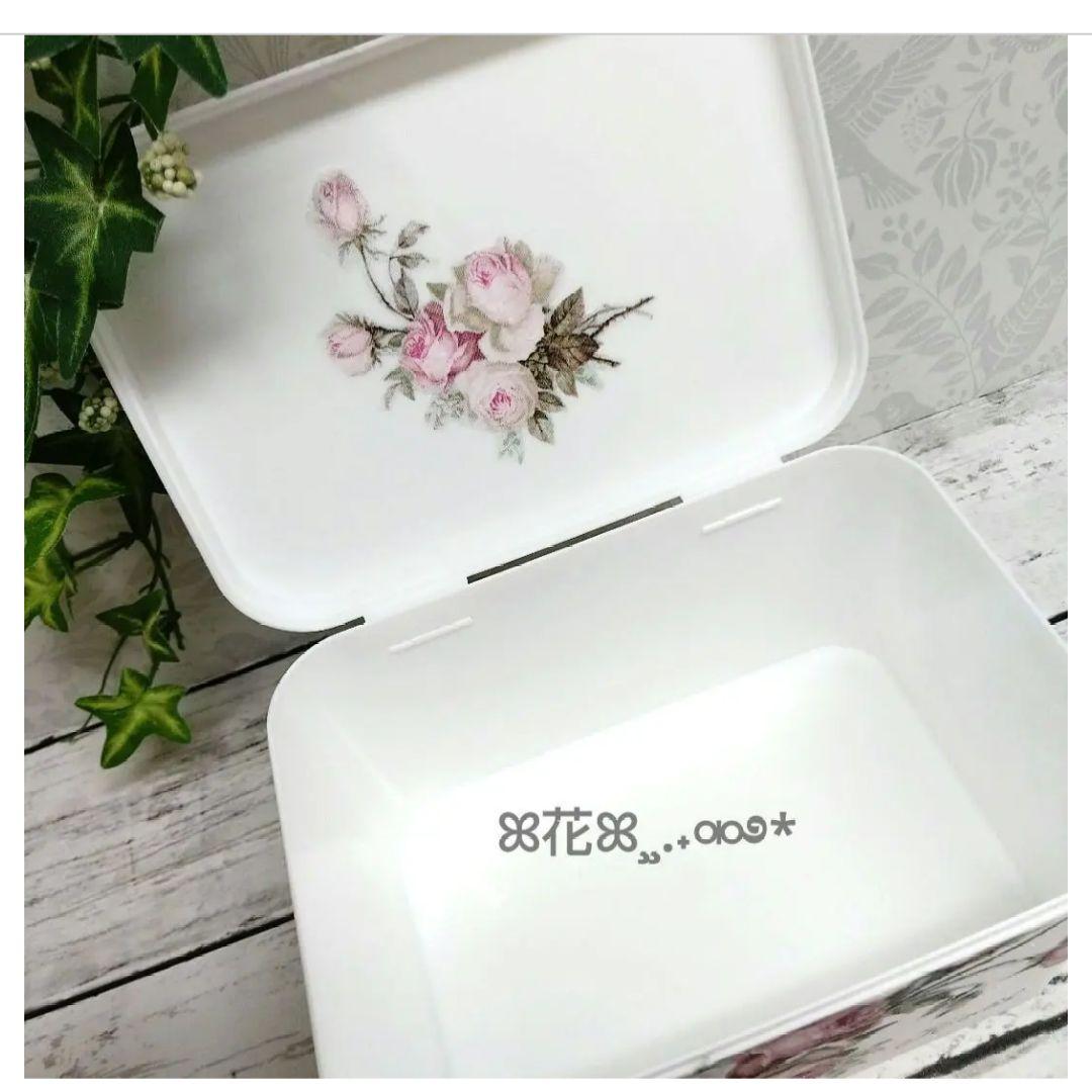 デコパージュ ꔛ‬ꕤ インテリア雑貨♡収納BOX♡薔薇♡小物入れ♡ガーデン