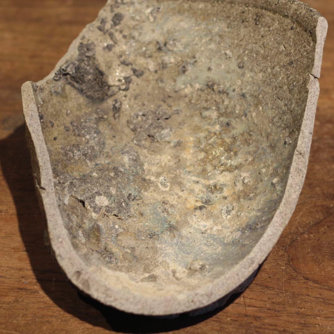 常滑焼 鉢 残欠 陶片 鎌倉時代 古美術 古道具 アンティーク 花器