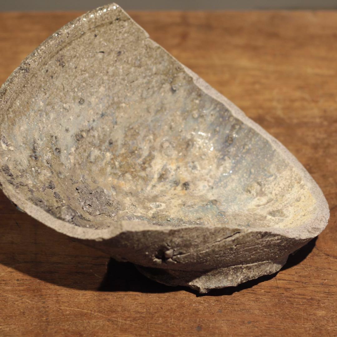 常滑焼 鉢 残欠 陶片 鎌倉時代 古美術 古道具 アンティーク 花器