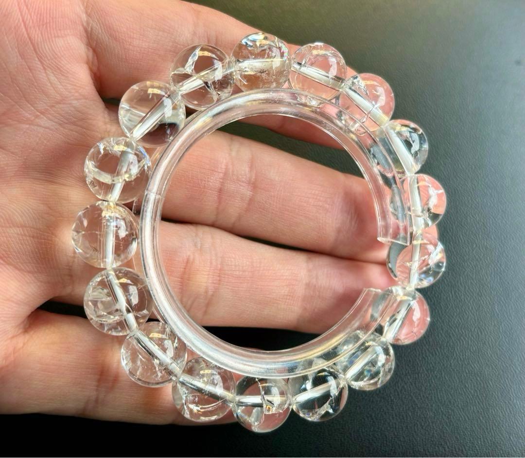 究極品質　超希少幻逸品　光を纏いし神の聖石　虹のガネッシュヒマール水晶　12㎜