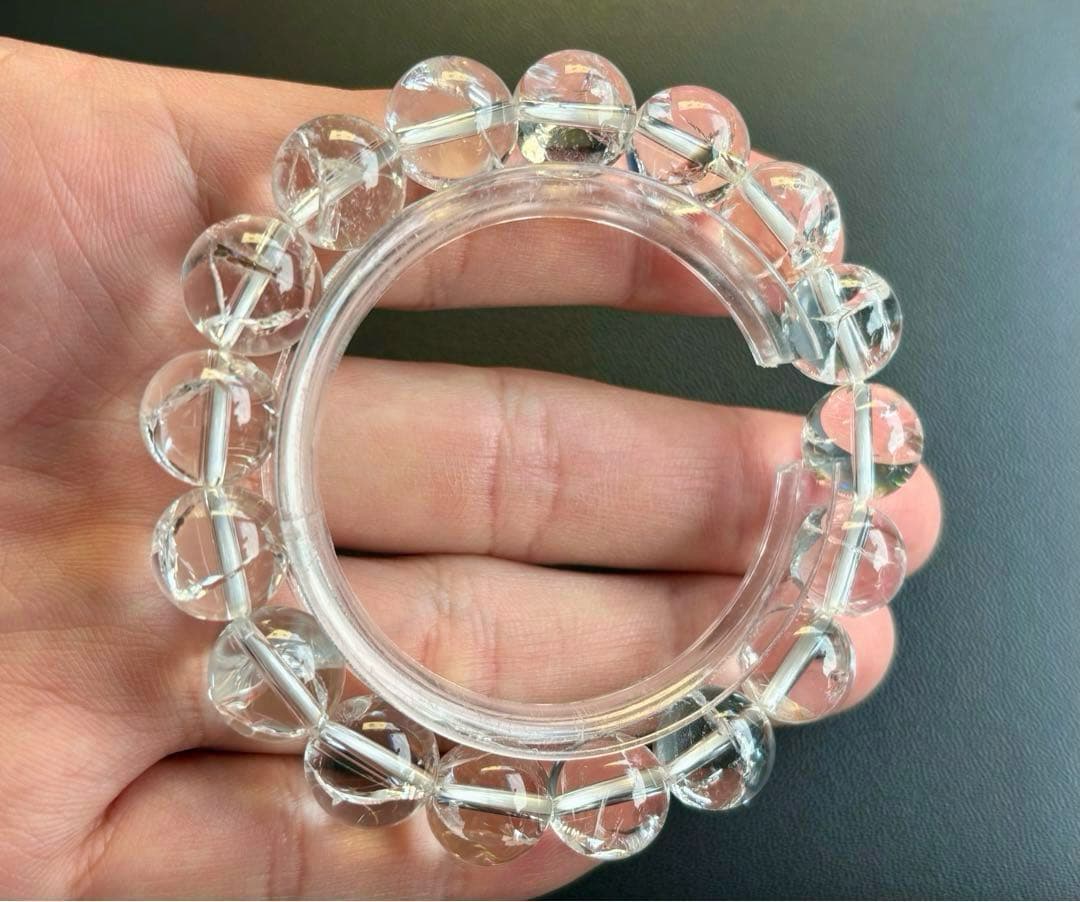 究極品質　超希少幻逸品　光を纏いし神の聖石　虹のガネッシュヒマール水晶　12㎜