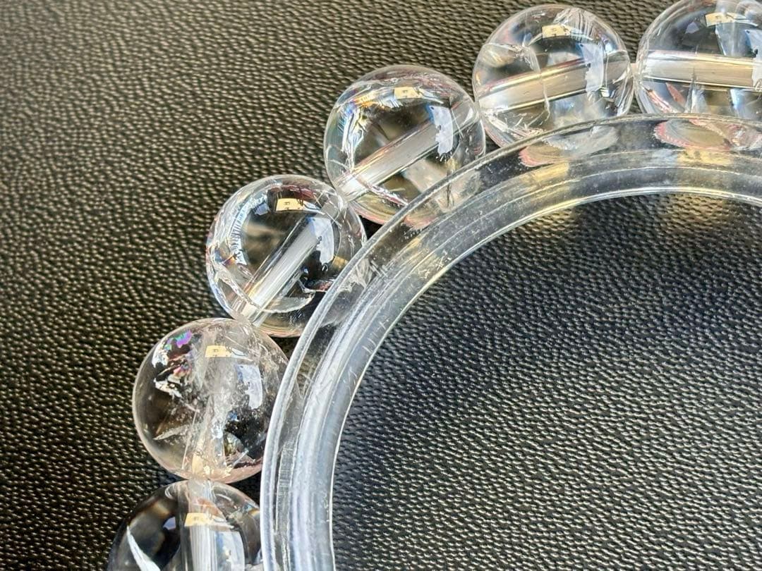 究極品質　超希少幻逸品　光を纏いし神の聖石　虹のガネッシュヒマール水晶　12㎜