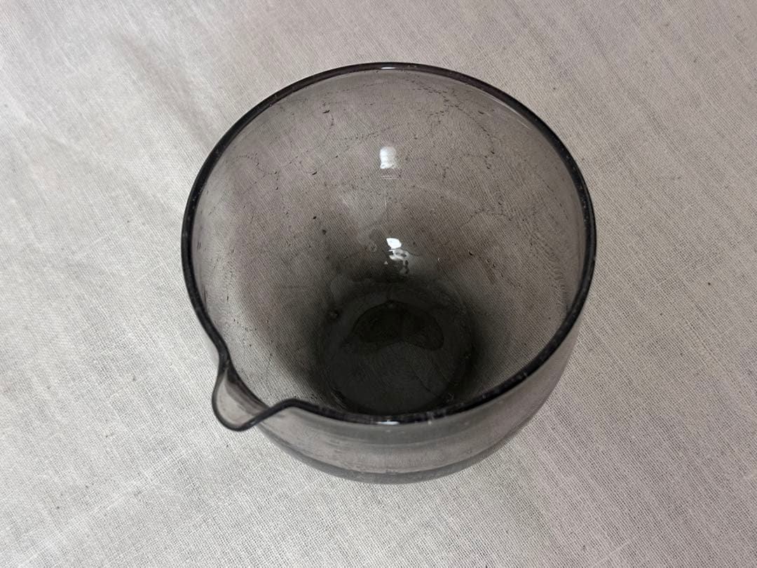 nora glass works 甲田彩恵　ガラス　片口　ボウル　grey