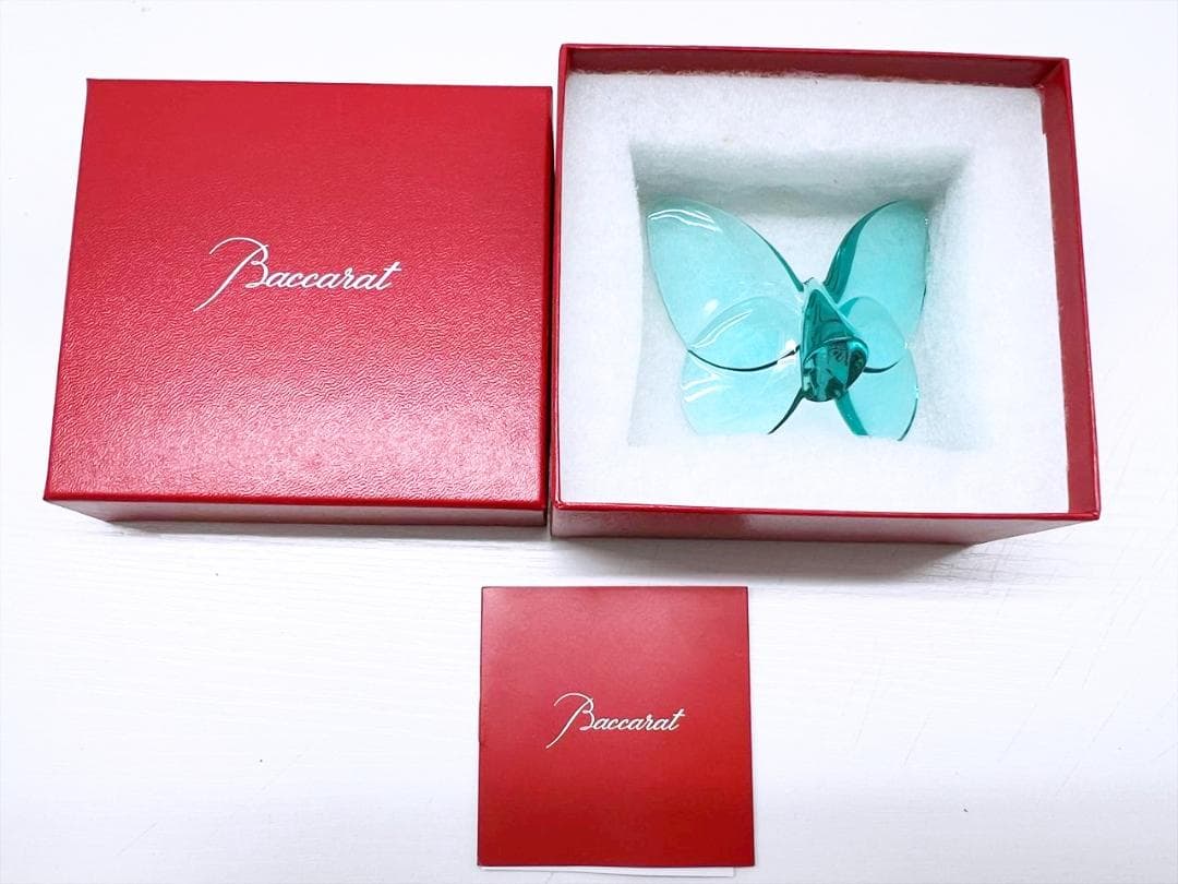 未使用保管　バカラ　ラッキーバタフライ　ペーパーウェイト　置物　2105932