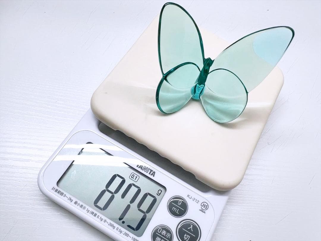 未使用保管　バカラ　ラッキーバタフライ　ペーパーウェイト　置物　2105932