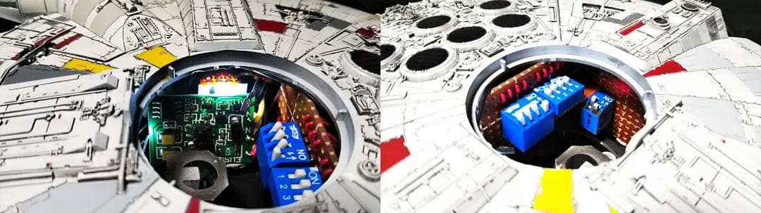 フル電飾改修 ミレニアムファルコン 1/144 塗装　 完成品 12V