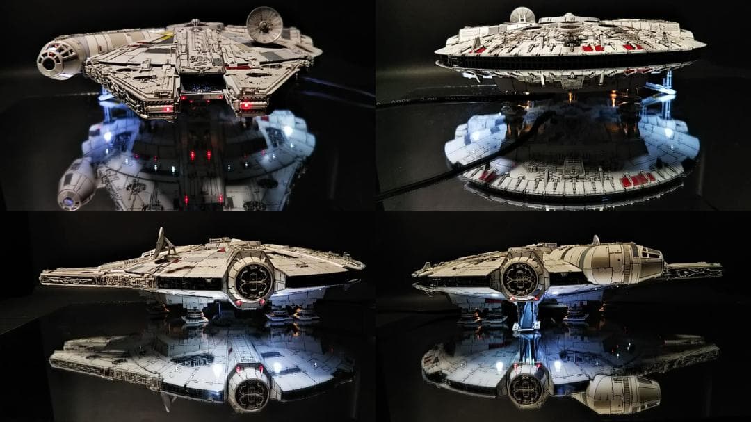 フル電飾改修 ミレニアムファルコン 1/144 塗装　 完成品 12V