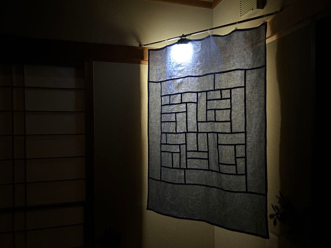 「夏の群青色」麻ポジャギ