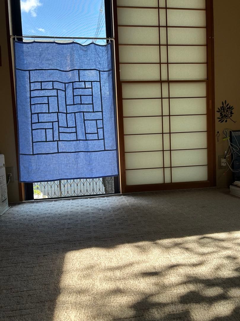 「夏の群青色」麻ポジャギ
