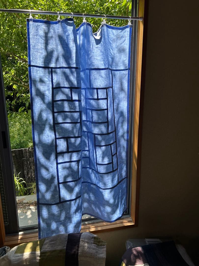 「夏の群青色」麻ポジャギ