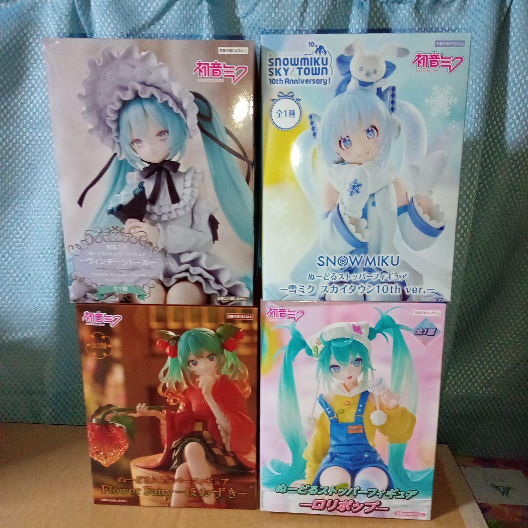 初音ミク　ぬーどるストッパーフィギュア　4種セット
