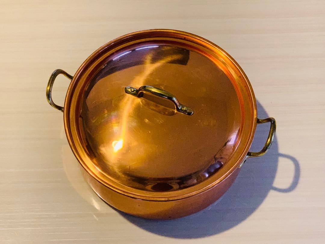 ★TAGUS ターガス 両手鍋 20cm 銅鍋 煮込鍋 調理器具 未使用★