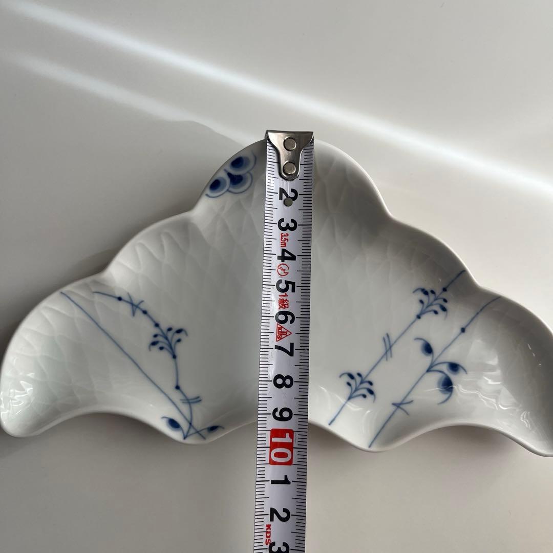 廃番♡希少 ロイヤルコペンハーゲン ブルーパルメッテ クレセントディッシュ 2枚