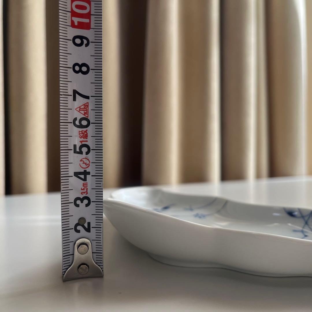 廃番♡希少 ロイヤルコペンハーゲン ブルーパルメッテ クレセントディッシュ 2枚